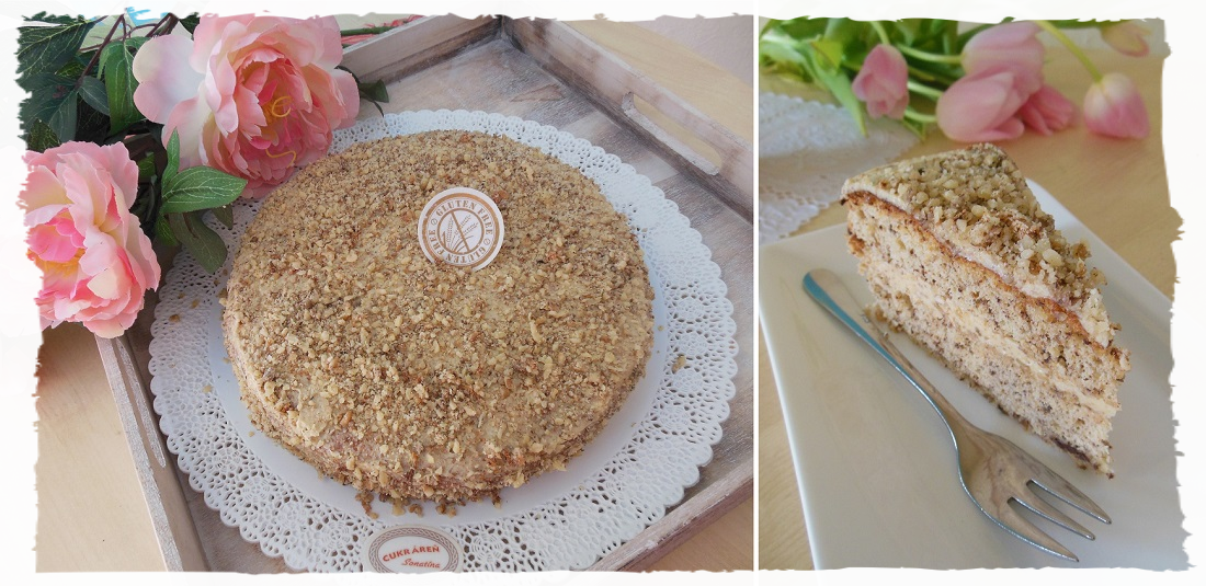 Orechová bezlepková torta